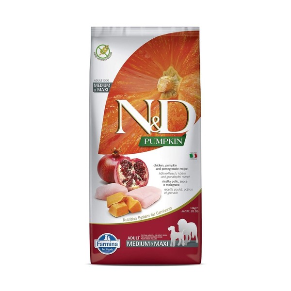 Farmina N&D Pumpkin Chicken & Pomegranate Grain Free Adult Dry Dog Food