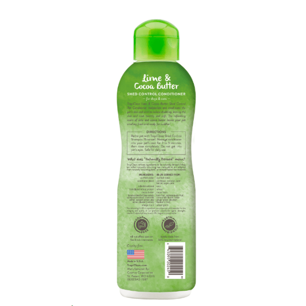 TropiClean Lime & Cocoa Butter DeShedding Pet Conditioner TropiClean Lime & Cocoa Butter DeShedding Pet Conditioner