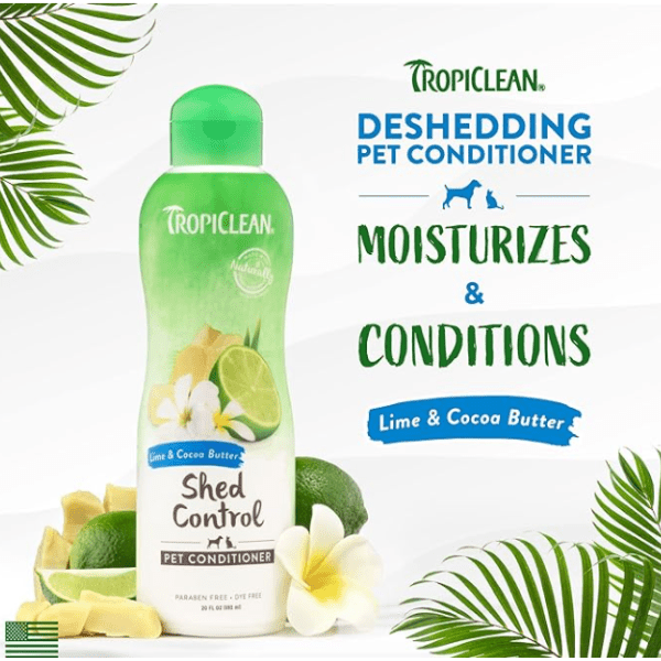 TropiClean Lime & Cocoa Butter DeShedding Pet Conditioner TropiClean Lime & Cocoa Butter DeShedding Pet Conditioner
