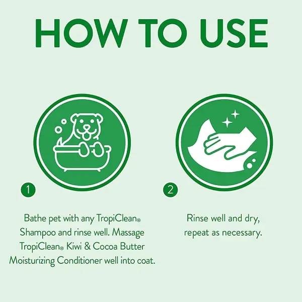 TropiClean Kiwi & Cocoa Butter Moisturizing Pet Conditioner TropiClean Kiwi & Cocoa Butter Moisturizing Pet Conditioner