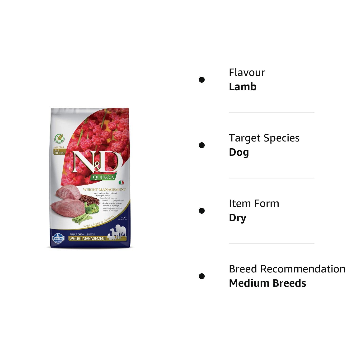 Farmina N&D Grain Free Quinoa Weight Management Adult Dry Dog Food Farmina N&D Grain Free Quinoa Weight Management Adult Dry Dog Food