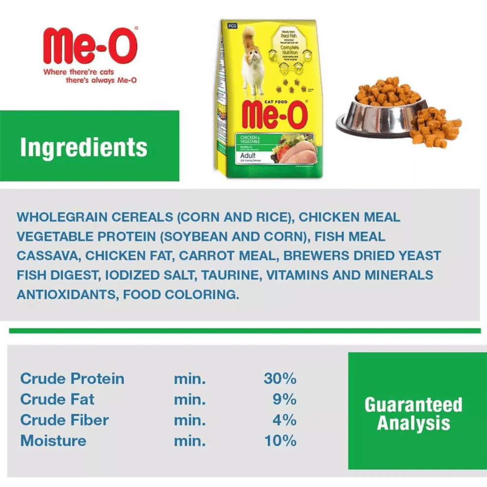 Me O Chicken and Vegetable Dry Cat Food 4