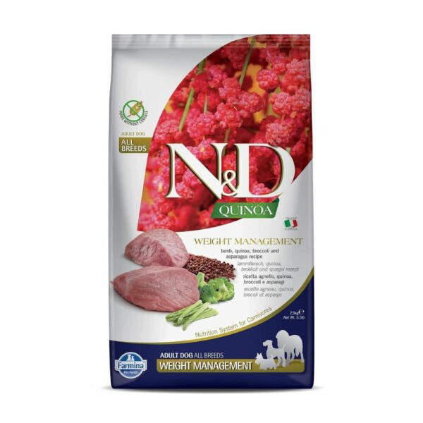Farmina N&D Grain Free Quinoa Weight Management Adult Dry Dog Food