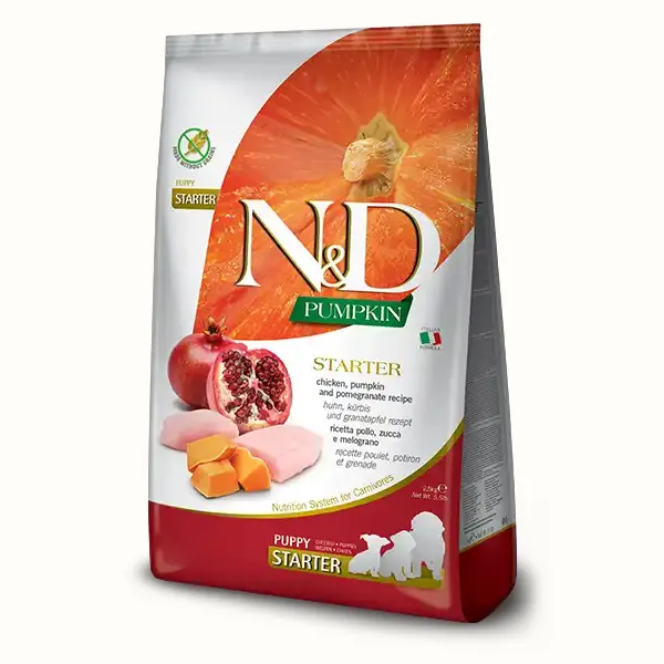 Farmina N&D Grain Free Pumpkin Chicken and Pomegranate Puppy Starter
