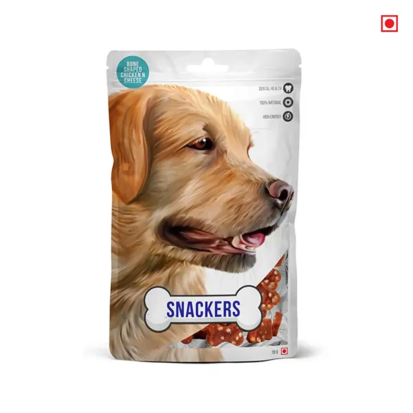 Snackers Bone Shaped Chicken & Cheese Dog Treat