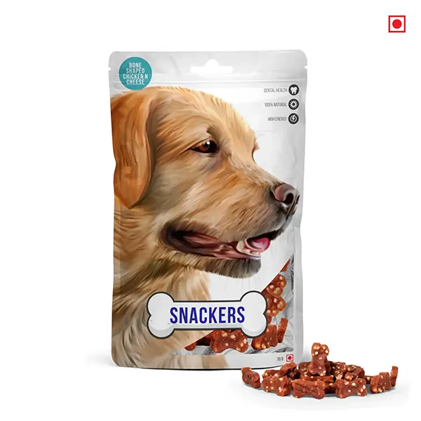 Snackers Bone Shaped Chicken & Cheese Dog Treat Snackers Bone Shaped Chicken & Cheese Dog Treat