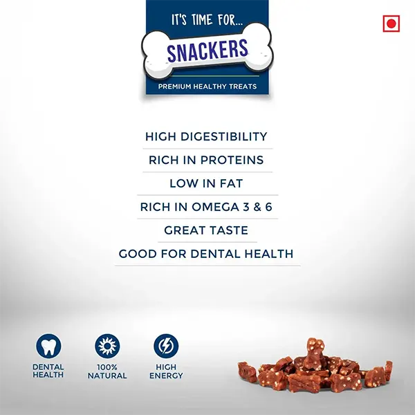 Snackers Bone Shaped Chicken & Cheese Dog Treat Snackers Bone Shaped Chicken & Cheese Dog Treat