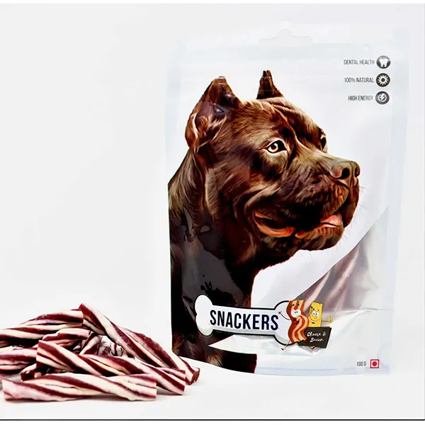 Snackers Cheese & Bacon Twisted Sticks Dog Treats