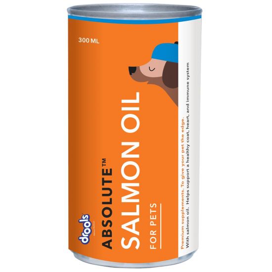Drools Absolute Dog Supplement Syrup, Salmon Flavor 300 ml Jar