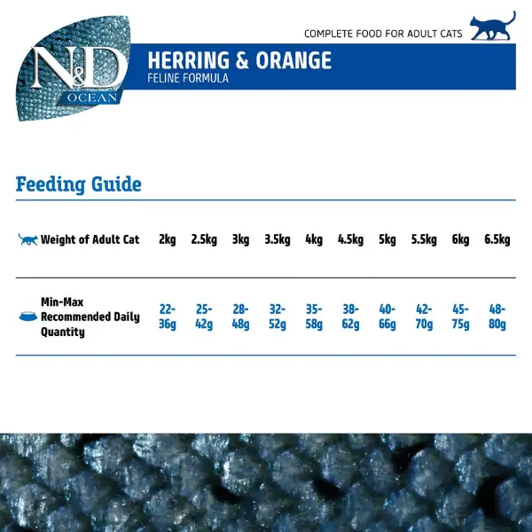 Farmina N&D Ocean Herring & Orange Dry Cat Food Farmina N&D Ocean Herring & Orange Dry Cat Food