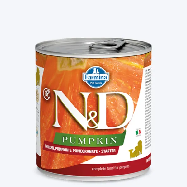 FarminaN_DPumpkinChicken_PomegranateStarterWetPuppyFood_510x@2x (1)