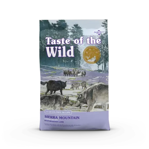 Taste of the Wild Sierra Mountain Canine Recipe Grain Free Dry Dog Food Roasted Lamb