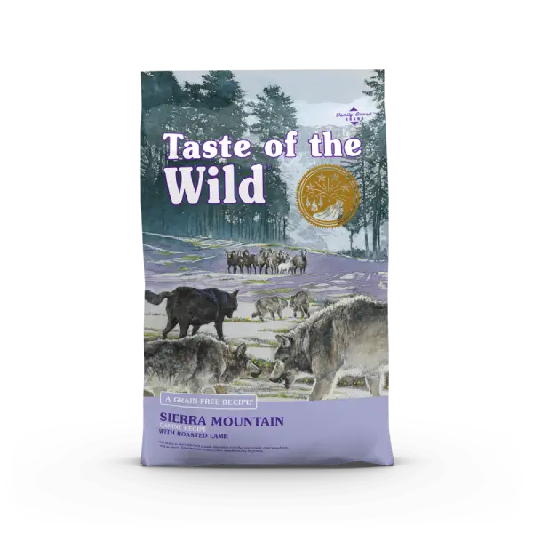 Taste of the Wild Sierra Adult Dry Dog Food Taste of the Wild Sierra Mountain Canine Recipe Grain Free Dry Dog Food Roasted Lamb