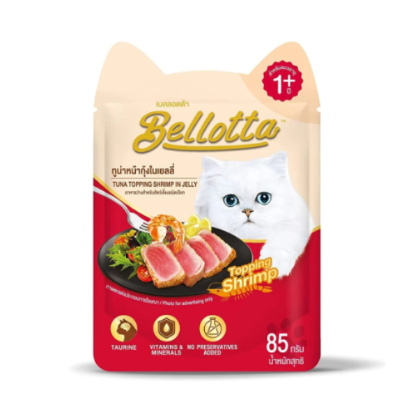 Bellota Tuna Topping Shrimp In Jelly Wet Cat Food