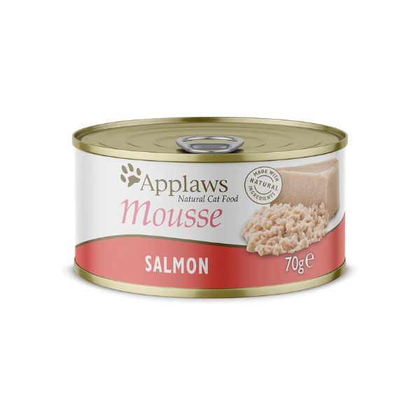 Applaws Plain Salmon Mousse Tin Wet Cat Food - 70g