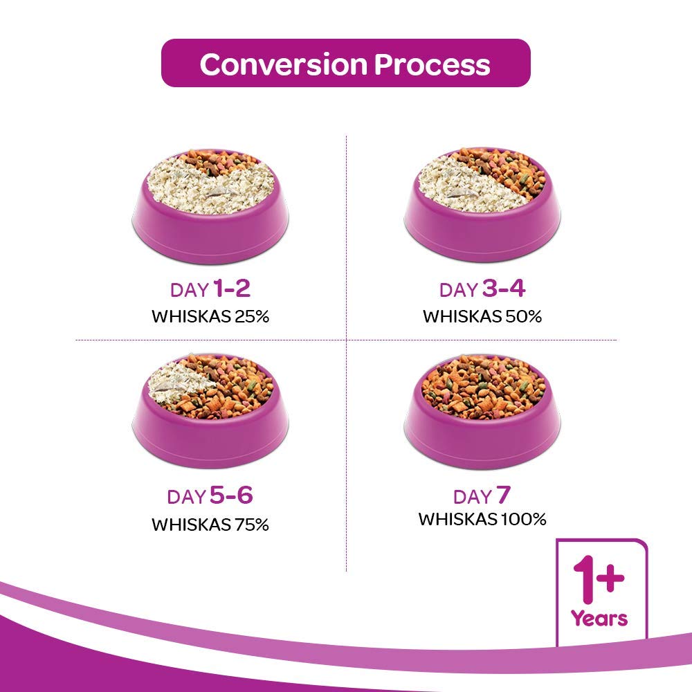 Whiskas Ocean Fish with Milk Dry Kitten Food Whiskas Ocean Fish with Milk Dry Kitten Food