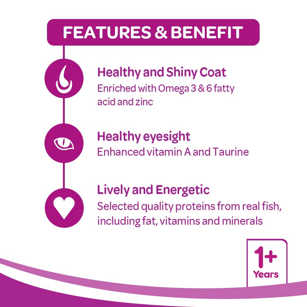 Whiskas Ocean Fish with Milk Dry Kitten Food Whiskas Ocean Fish with Milk Dry Kitten Food