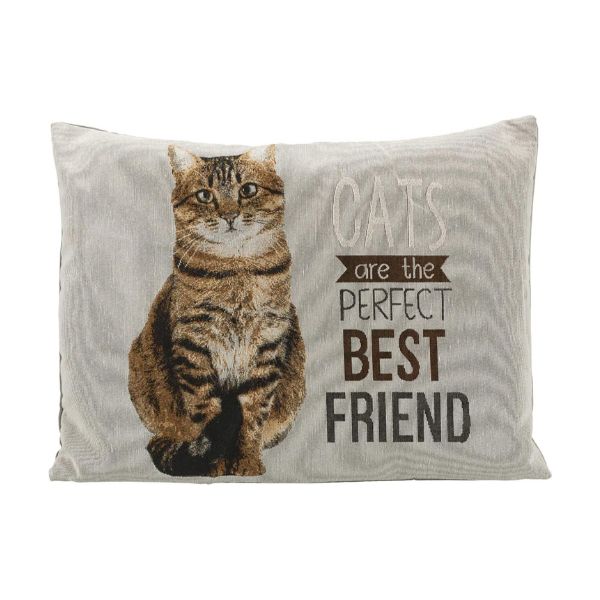 Trixie Chipo Square Cushion (Cat) Square cushion designed for cats, featuring a stylish suede-like woven fabric, polyester cover, and plush polyester fleece filling by Trixie Chipo