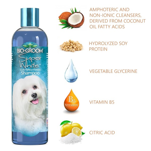 Bio-Groom Super White Coat Brightening Dog Shampoo Bio-Groom Super White Coat Brightening Dog Shampoo