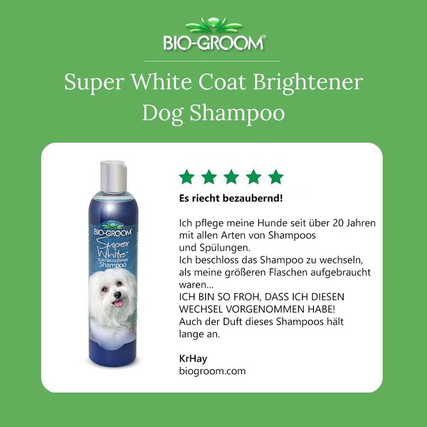 Bio-Groom Super White Coat Brightening Dog Shampoo Bio-Groom Super White Coat Brightening Dog Shampoo