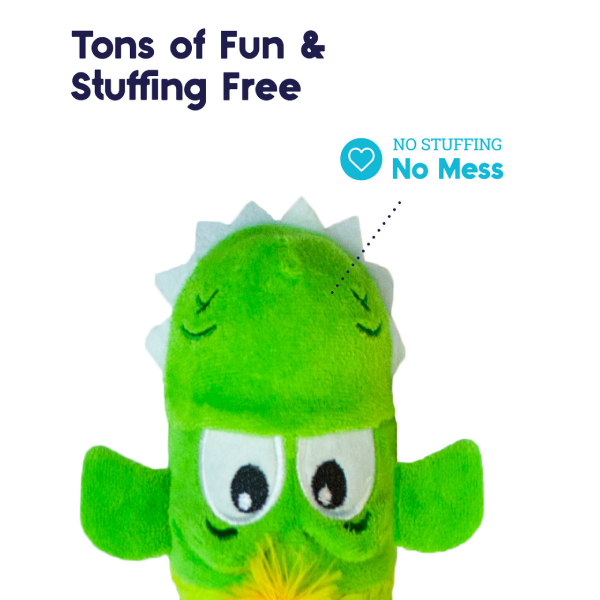 Outward Hound Stuffing Free Big Squeak Gator-3