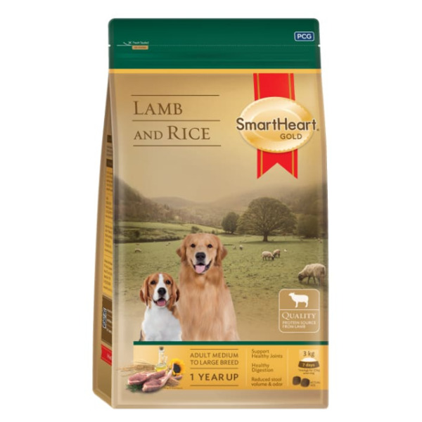 SmartHeart Gold Lamb and Rice Adult Dry Dog Food