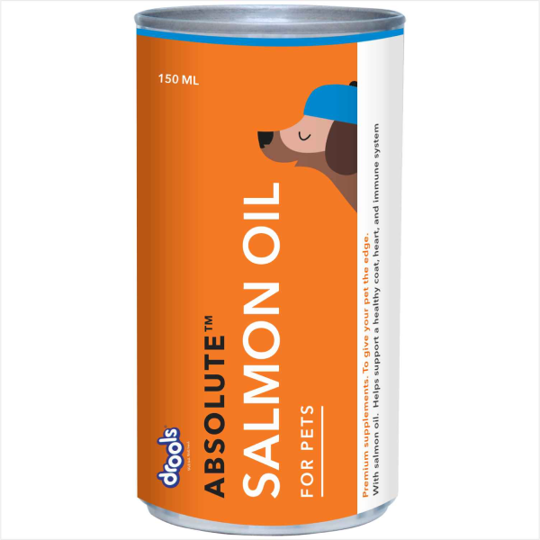 Drools Absolute Salmon Oil Syrup Supplement for Pets