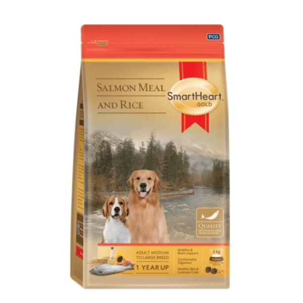 SmartHeart Gold Salmon and Rice Adult Dry Dog Food