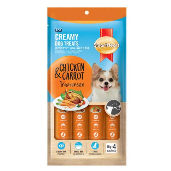 SmartHeart Chicken And Carrot Flavor Creamy Dog Treats