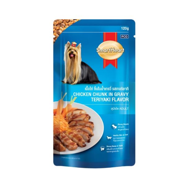 SmartHeart Chicken Chunk In Teriyaki Wet Dog Food SmartHeart Chicken Chunk In Teriyaki Wet Dog Food