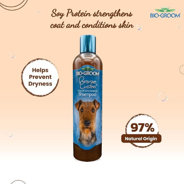 Bio-Groom Bronze Lustre Color Enhancer Dog Shampoo - 355 ml Bio-Groom Bronze Lustre Color Enhancer Dog Shampoo - 355 ml