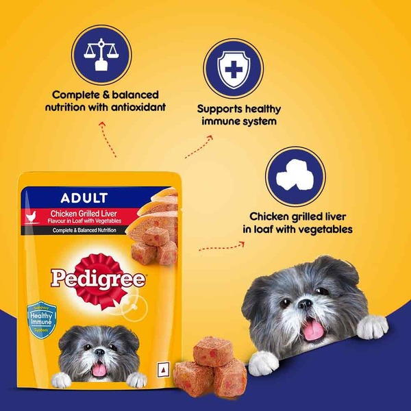 Pedigree Adult Chicken, Grilled Liver Loaf Flavor with Vegetables – 70 g Pedigree Adult Chicken, Grilled Liver Loaf Flavor with Vegetables – 70 g