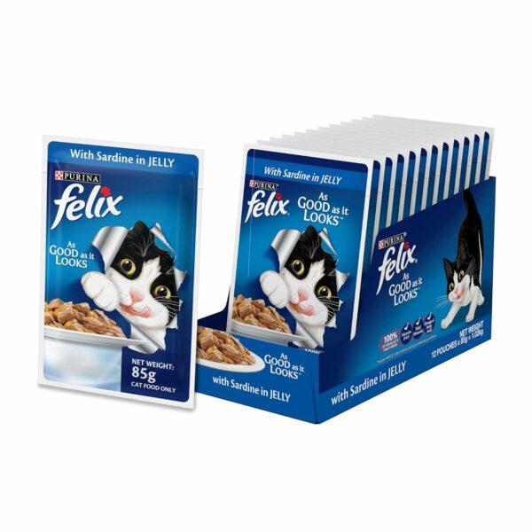Purina Felix Sardine in Jelly Wet Cat Food