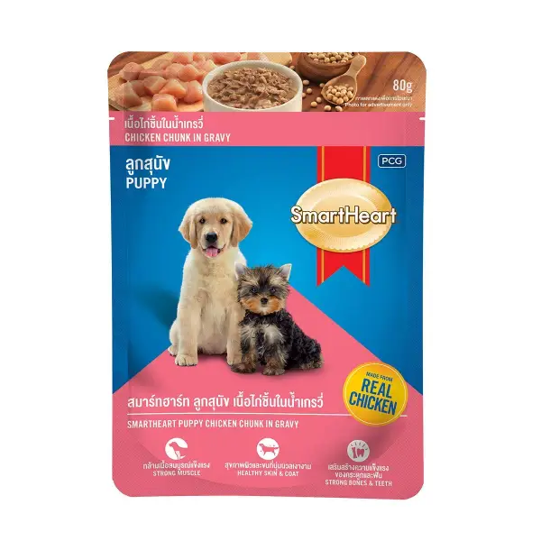 Smart Heart Pouch Chicken Chunk In Gravy Puppy 80GM