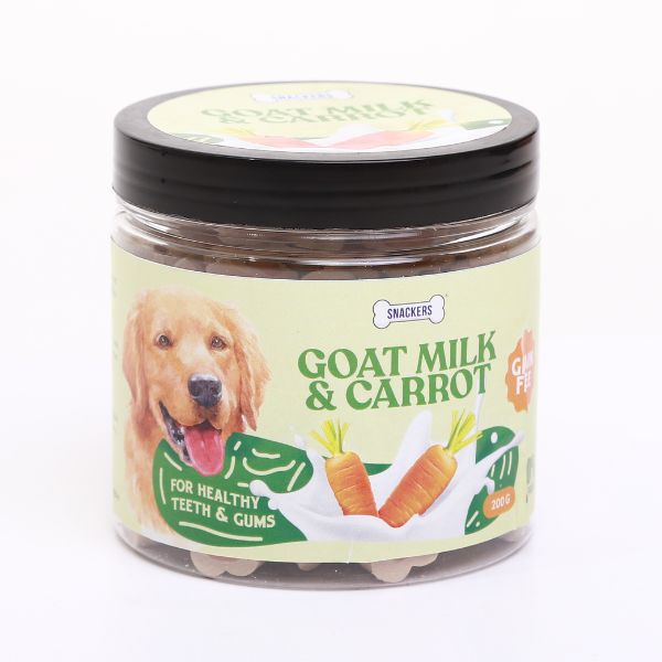 Snackers Goat Milk and Carrot Dog Training Treats