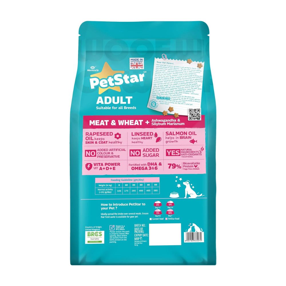 Petstar Meat and Wheat Adult Dog Dry Food Petstar Meat and Wheat Adult Dog Dry Food