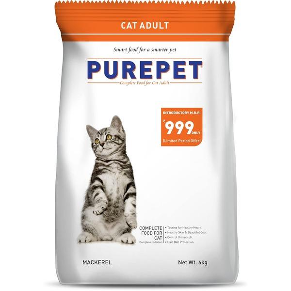 Purepet Dry Cat Adult Food Mackerel