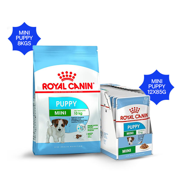 Royal Canin Mini Puppy Dry Food & Mini Puppy Wet Food