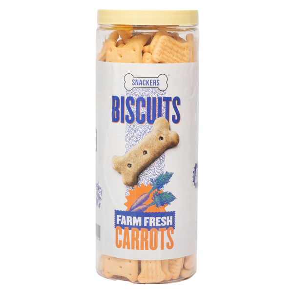 Snackers Biscuits Farm Fresh Carrot Flavour Jar