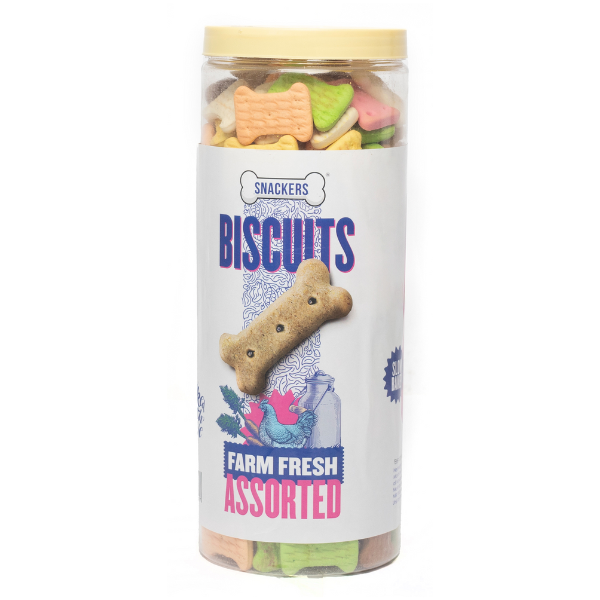 Snackers Biscuits Farm Fresh Assorted Flavour Jar