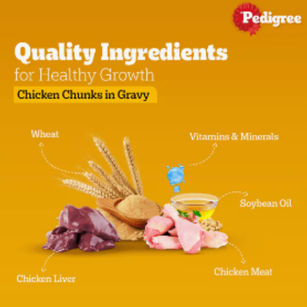 Pedigree Chicken & Liver Chunks Puppy Wet Food Pedigree Chicken & Liver Chunks Puppy Wet Food