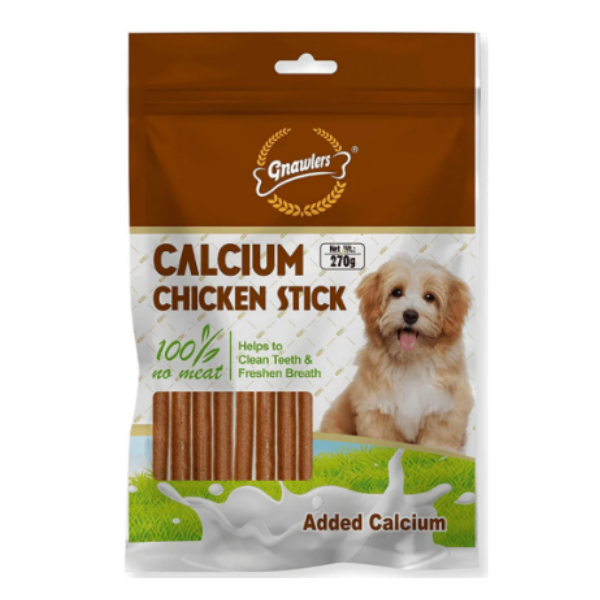 Gnawlers Calcium Chicken Sticks Dog Treats