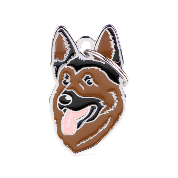 German Shepherd Name Tag