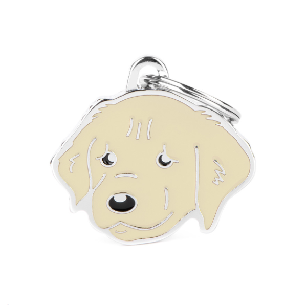 Golden Retriever Name Tag