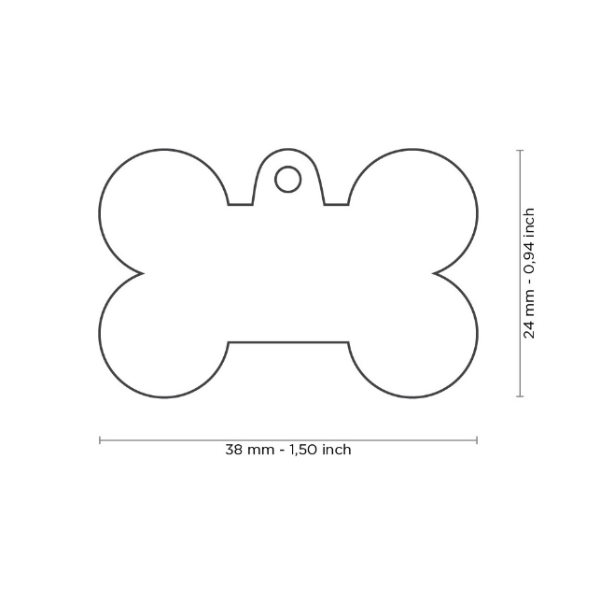 Large Bone Name Tag Large Bone Name Tag