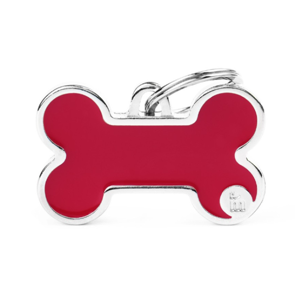 Bone Name Tag - Red Bone Name Tag - Red