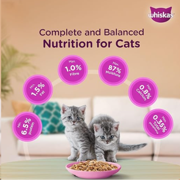 Whiskas Tune & White Fish in Jelly Wet Cat (1+ year) Food - 80gm Whiskas Tune & White Fish in Jelly Wet Cat (1+ year) Food - 80gm