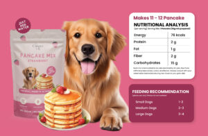 Pancake Mix Strawberry Flavour Dog Treat - 250g
