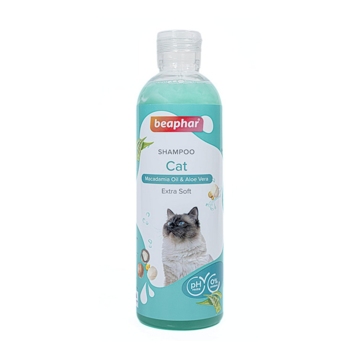 Beaphar Macadamia Oil & Aloe Vera Cat Shampoo Beaphar Macadamia Oil & Aloe Vera Cat Shampoo