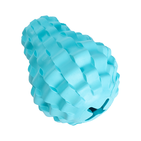 Ezra Play Refillable Rubber Pear Pet Toy - Blue Ezra Play Refillable Rubber Pear Pet Toy - Blue